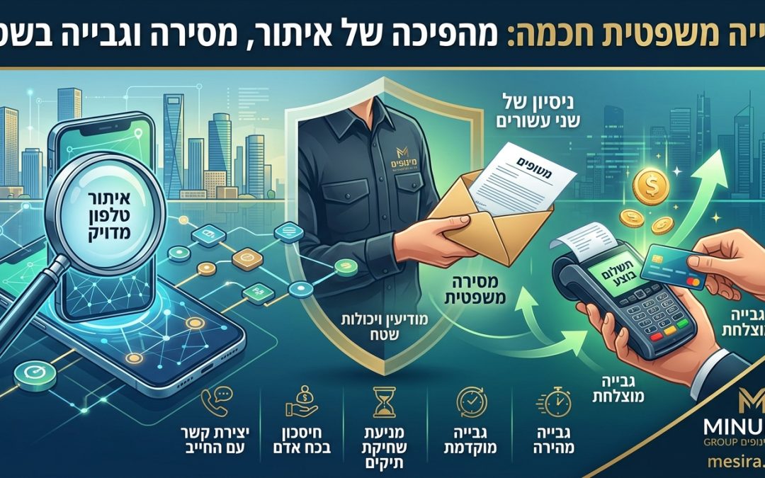 שילוב מנצח: איך גבייה בשטח ואיתור טלפוני משדרגים את הגבייה המשפטית