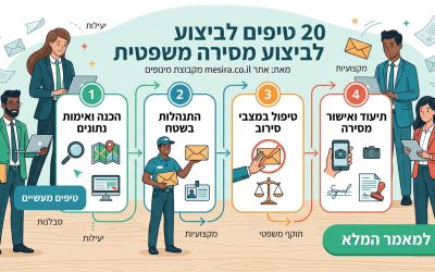 20 טיפים לביצוע מסירה משפטית כהלכה