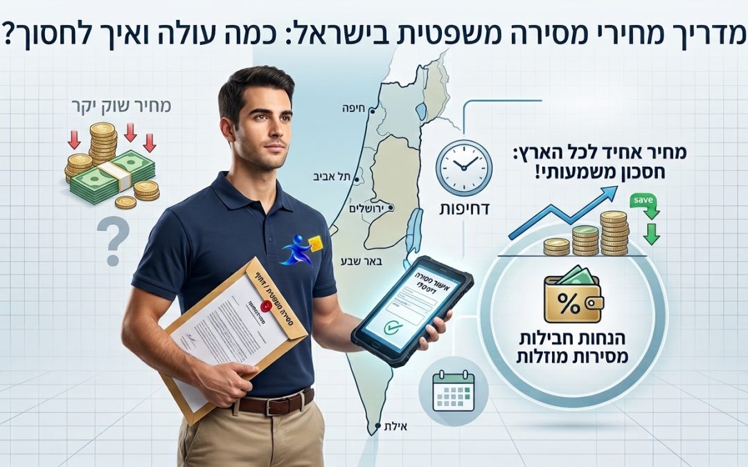 מסירה משפטית מחירון