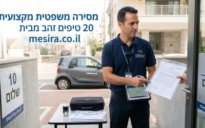 המדריך המקיף לביצוע מסירה משפטית מקצועית: 20 טיפים זהב מבית mesira.co.il