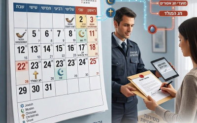 מתי מותר לבצע מסירה משפטית בישראל? המדריך המלא לזמנים, חגים, פגרות וטכנולוגיה