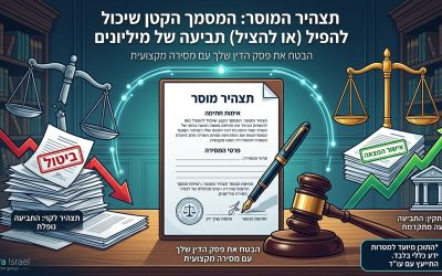 תצהיר המוסר: כל מה שצריך לדעת
