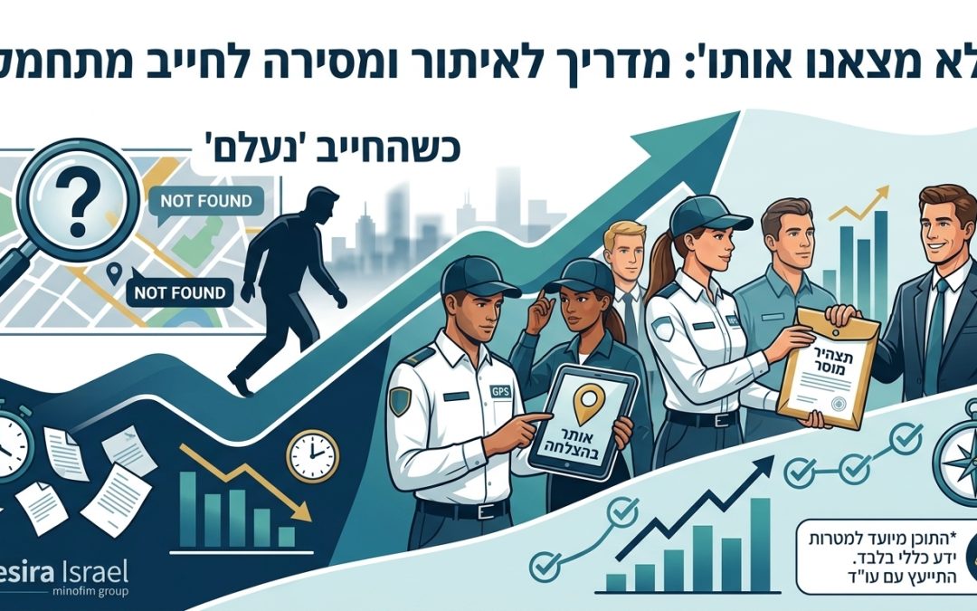 "לא מצאנו אותו": איך מבצעים מסירה משפטית לחייב מתחמק?