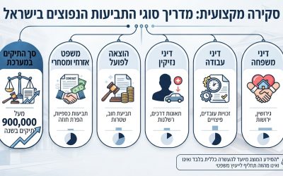 סקירה מקצועית: מדריך סוגי התביעות הנפוצים בישראל