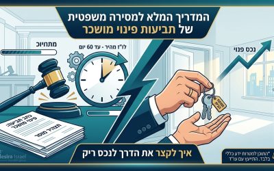 המדריך המלא למסירה משפטית של תביעות פינוי מושכר: איך לקצר את הדרך לנכס ריק