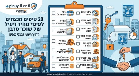 20 טיפים לפינוי מהיר של שוכר סרבן
